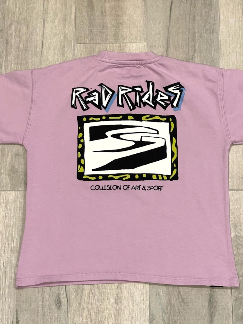 Zara Boys Pink Graphic T-Shirt Red Rides Size 8-9Y Cotton Tee